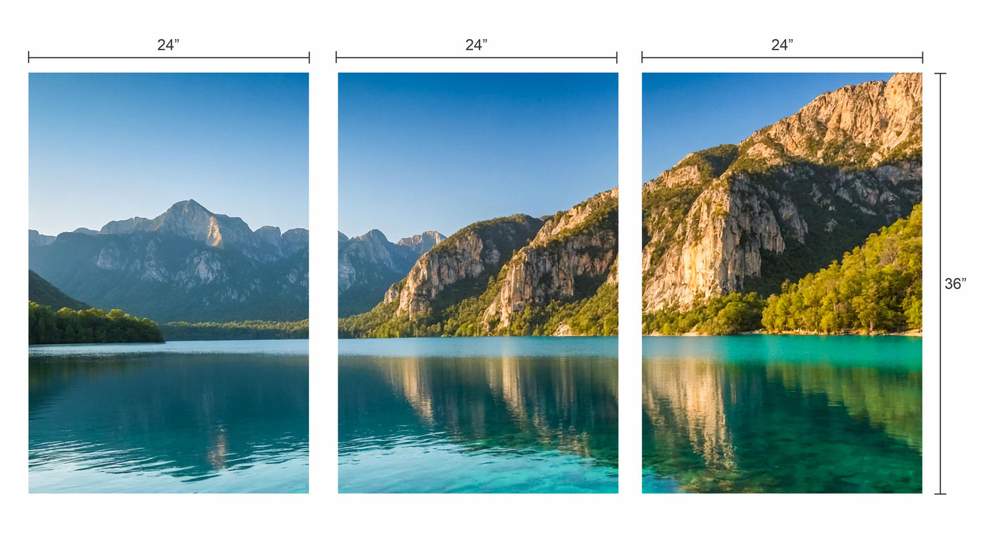 Sea and Mountain Tiled