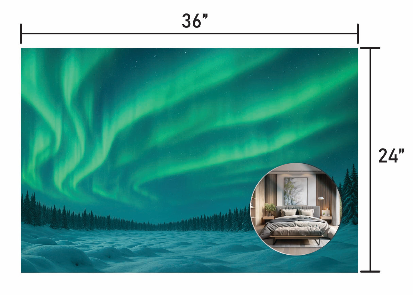 Northern Lights w/ Mirror