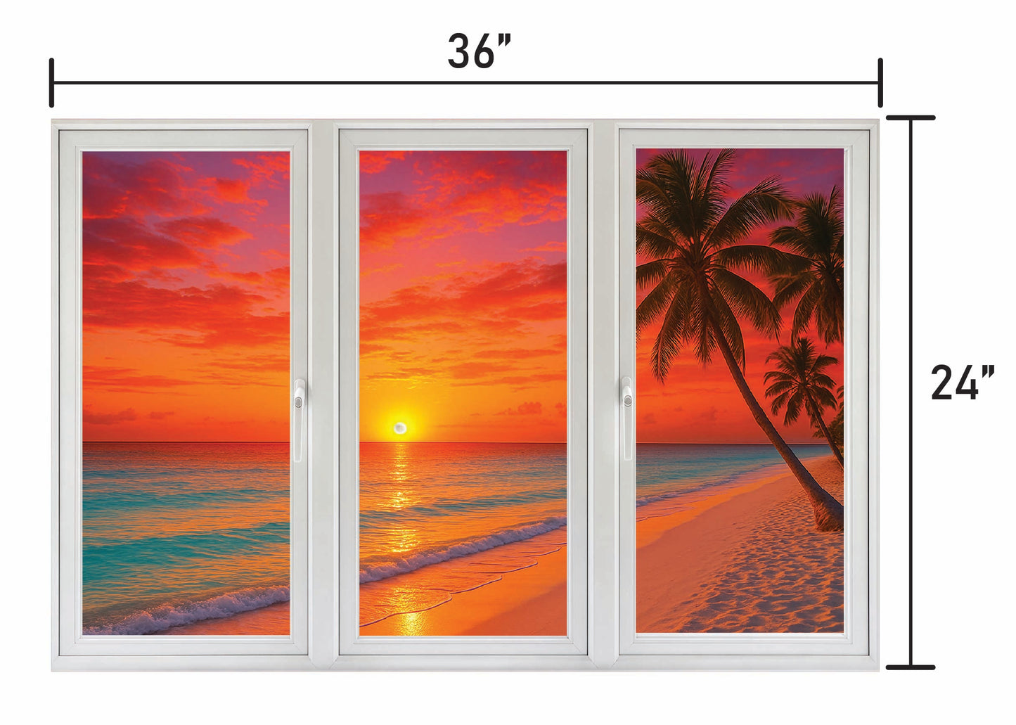 Sea Sunset - Three Panel