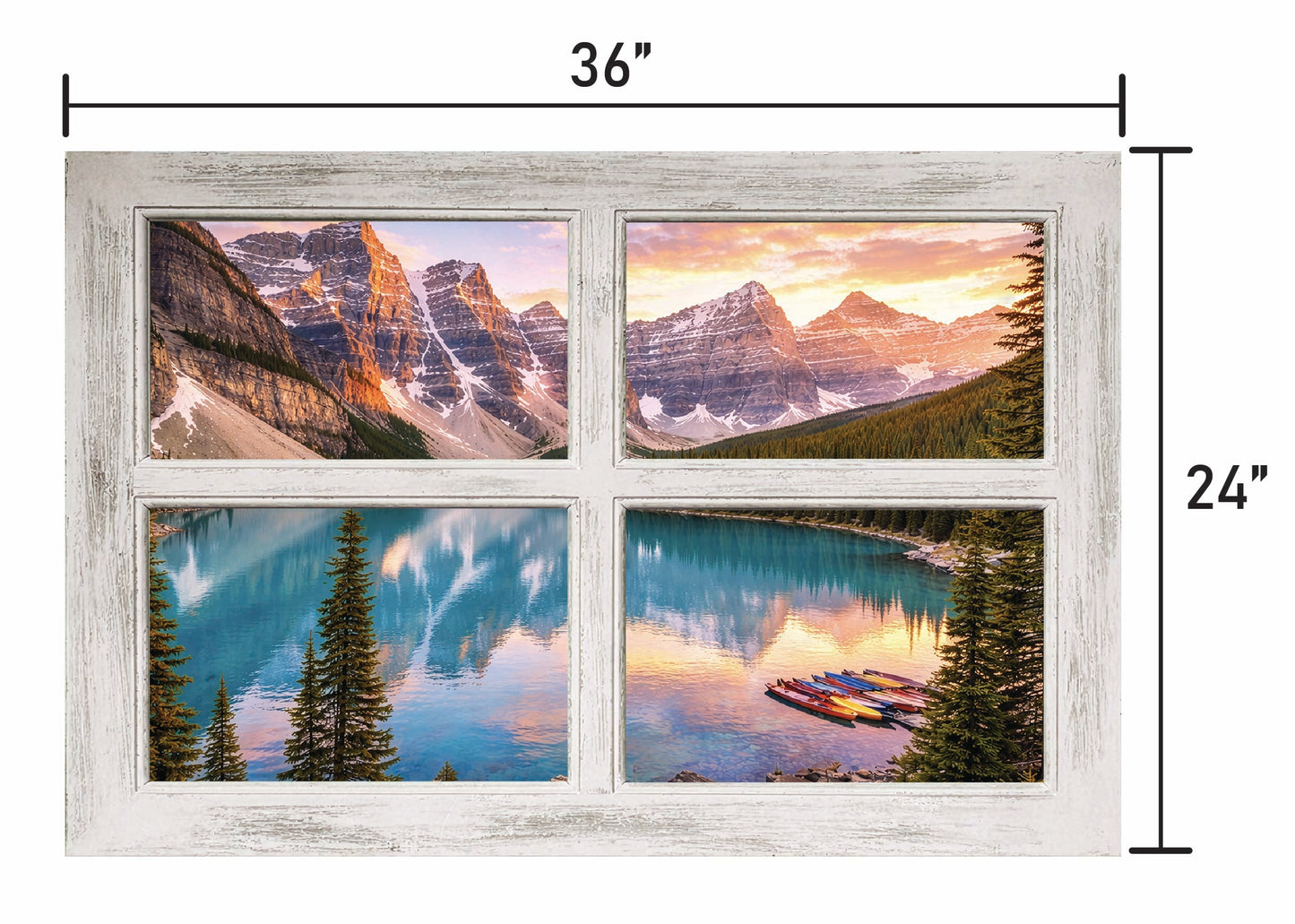 Moraine Lake Firefly- Four Panel Window