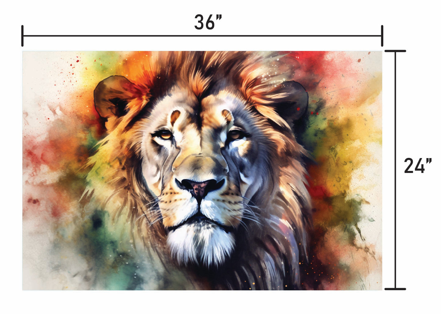 Lion Water Color