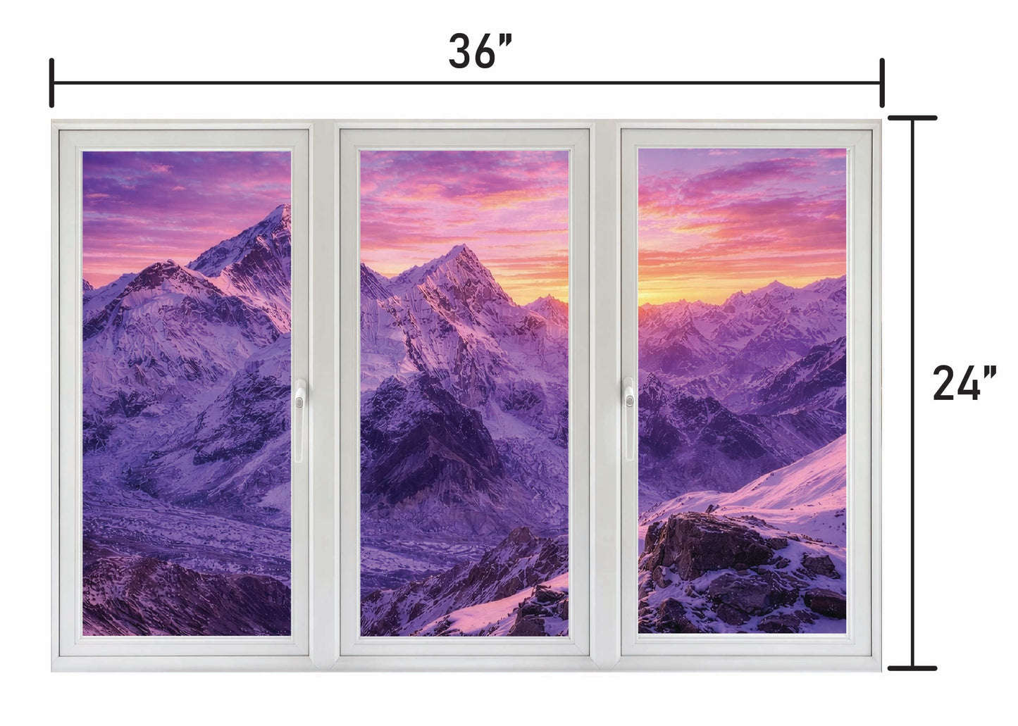 Everest Sunset - Three Panel
