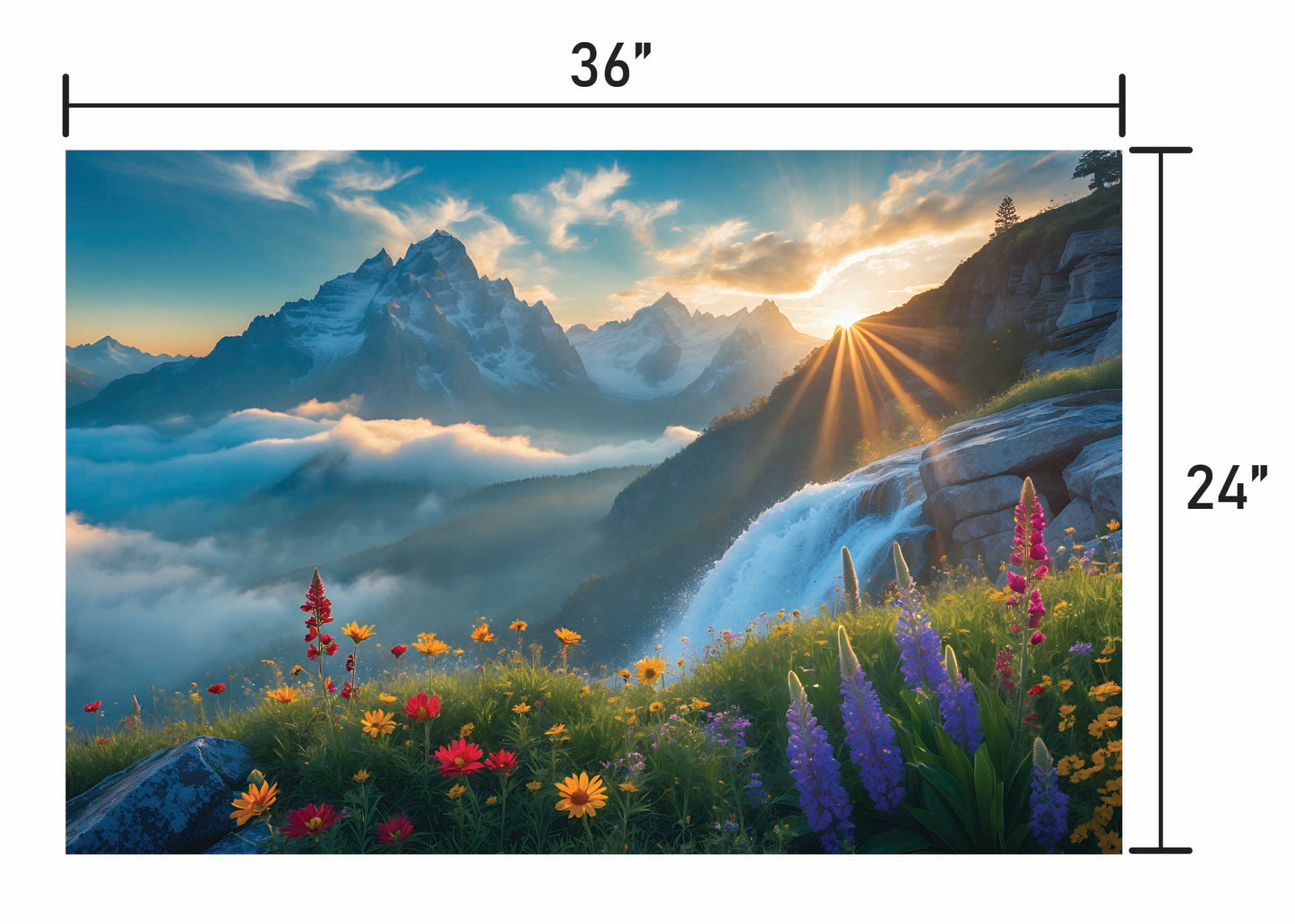 Flowers and Mountains