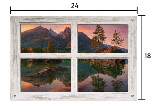 Clear Water Window- Four Panel Window