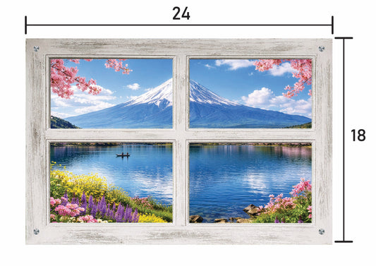 Mont Fuji- Four Panel Window