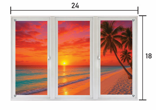 Sea Sunset - Three Panel
