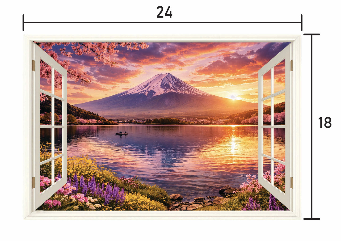 Pink Mont Fuji Firefly- Open Hinged