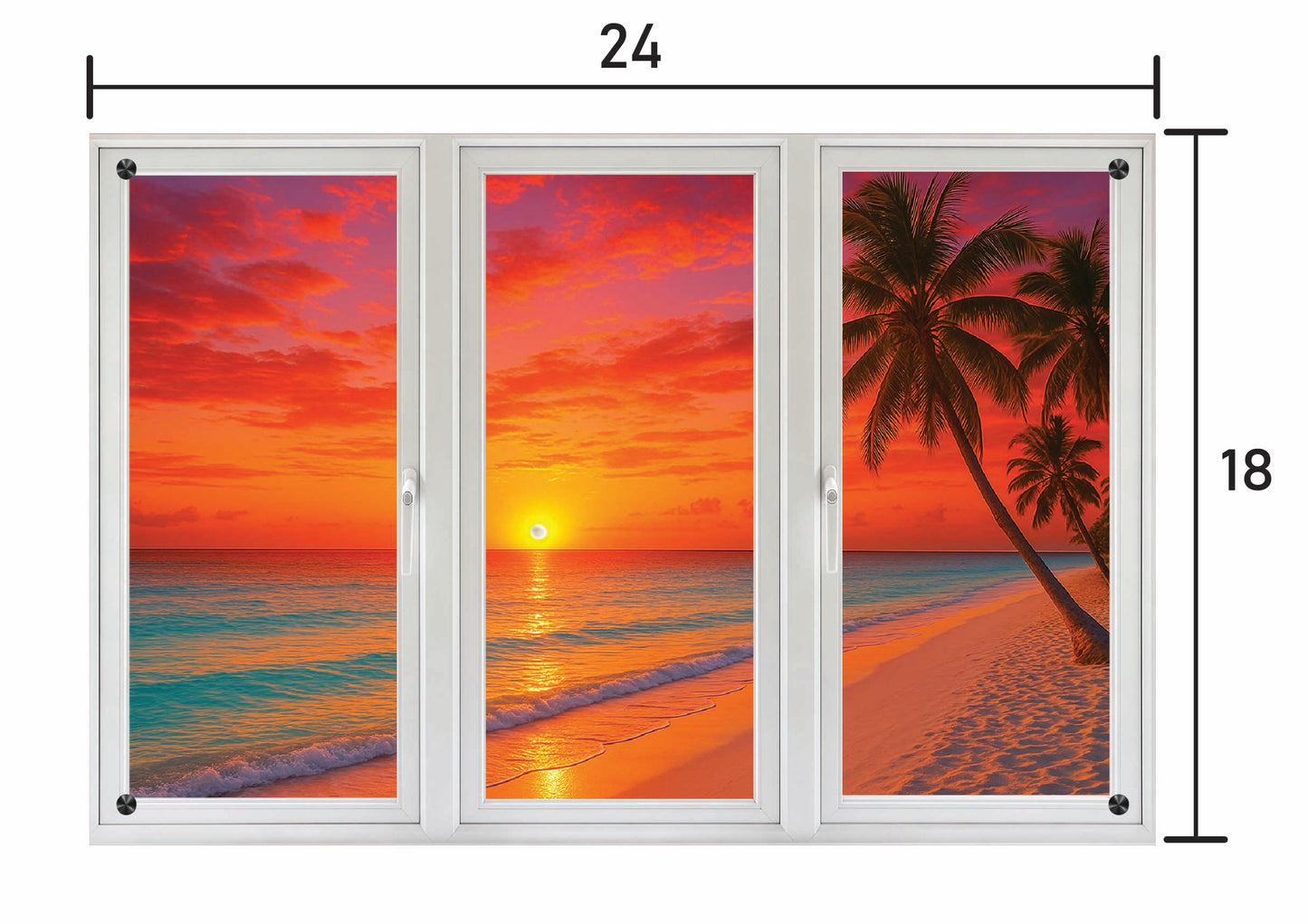 Sea Sunset - Three Panel
