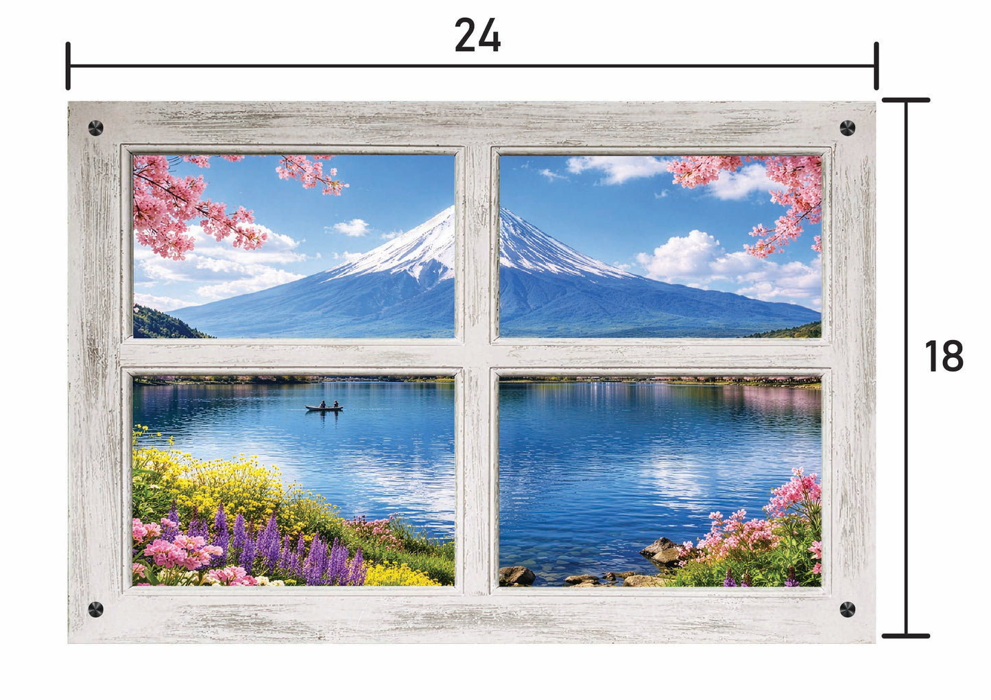 Mont Fuji- Four Panel Window