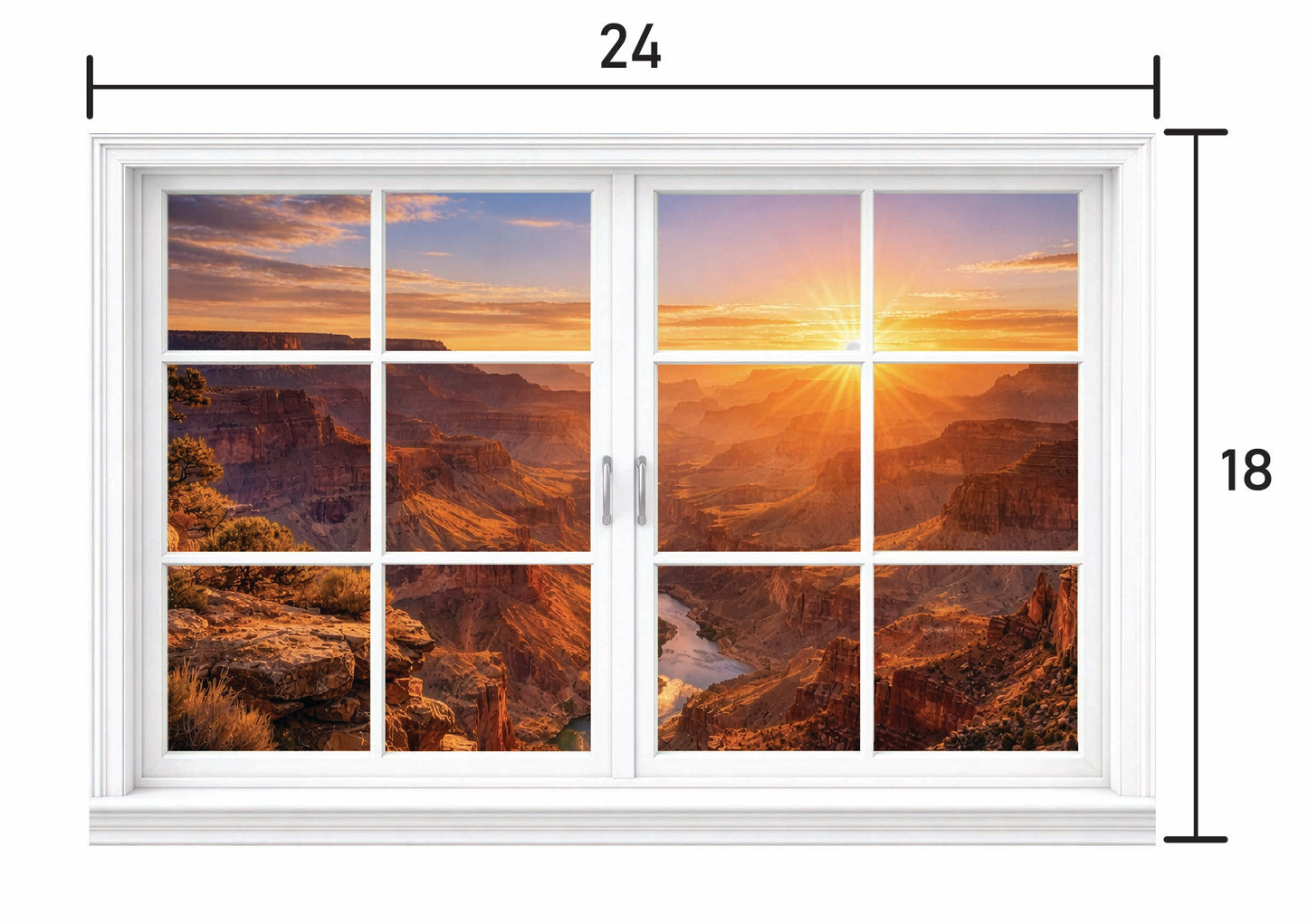 Gran Canyon Morning- Panel Window