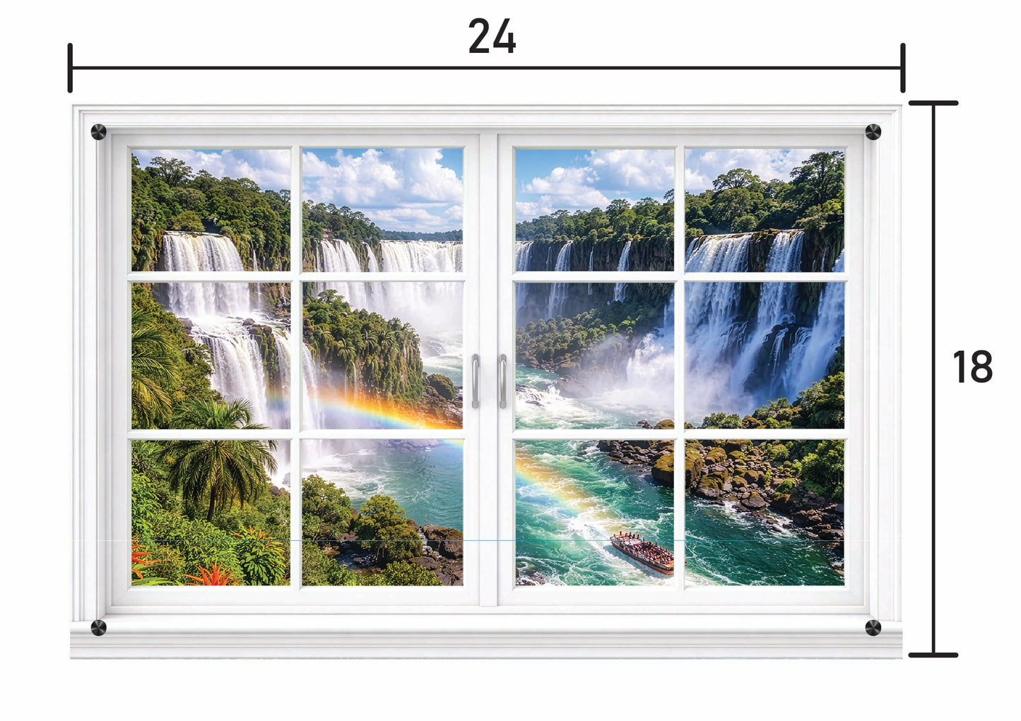 Iguazu Falls Firefly- Panel Window