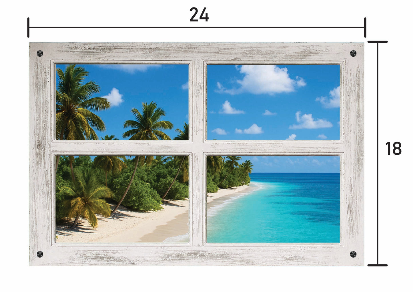 Caribean Window-Four Panel Window