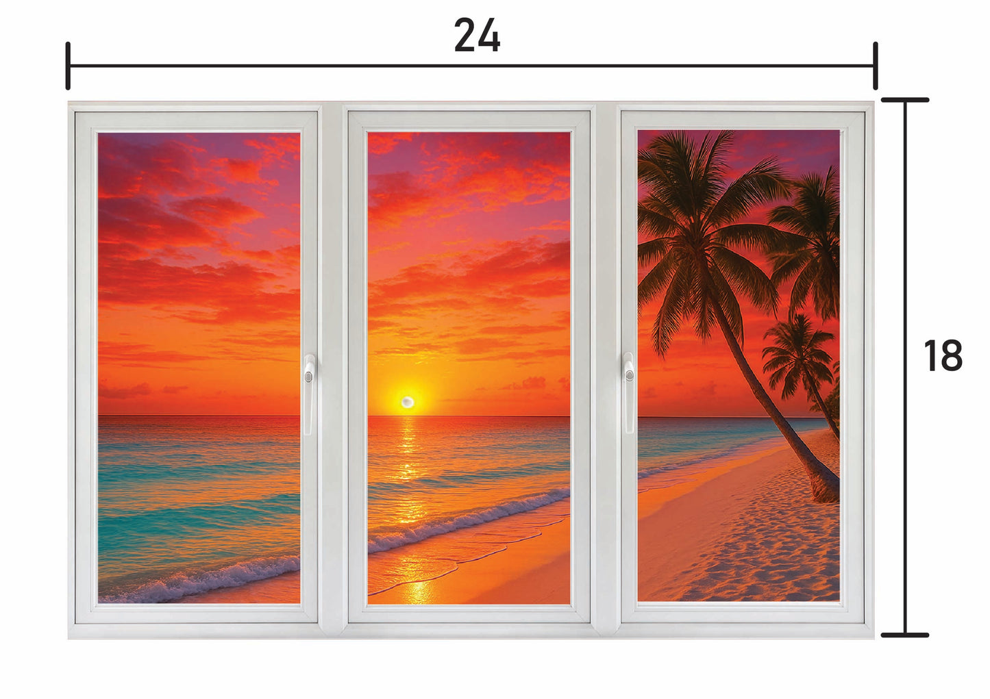 Sea Sunset - Three Panel