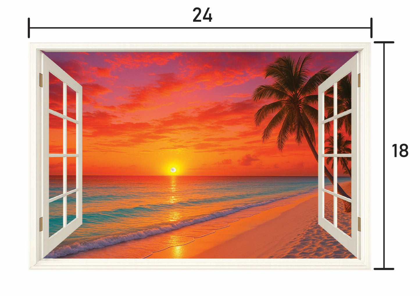 Sea Sunset- Open Hinged