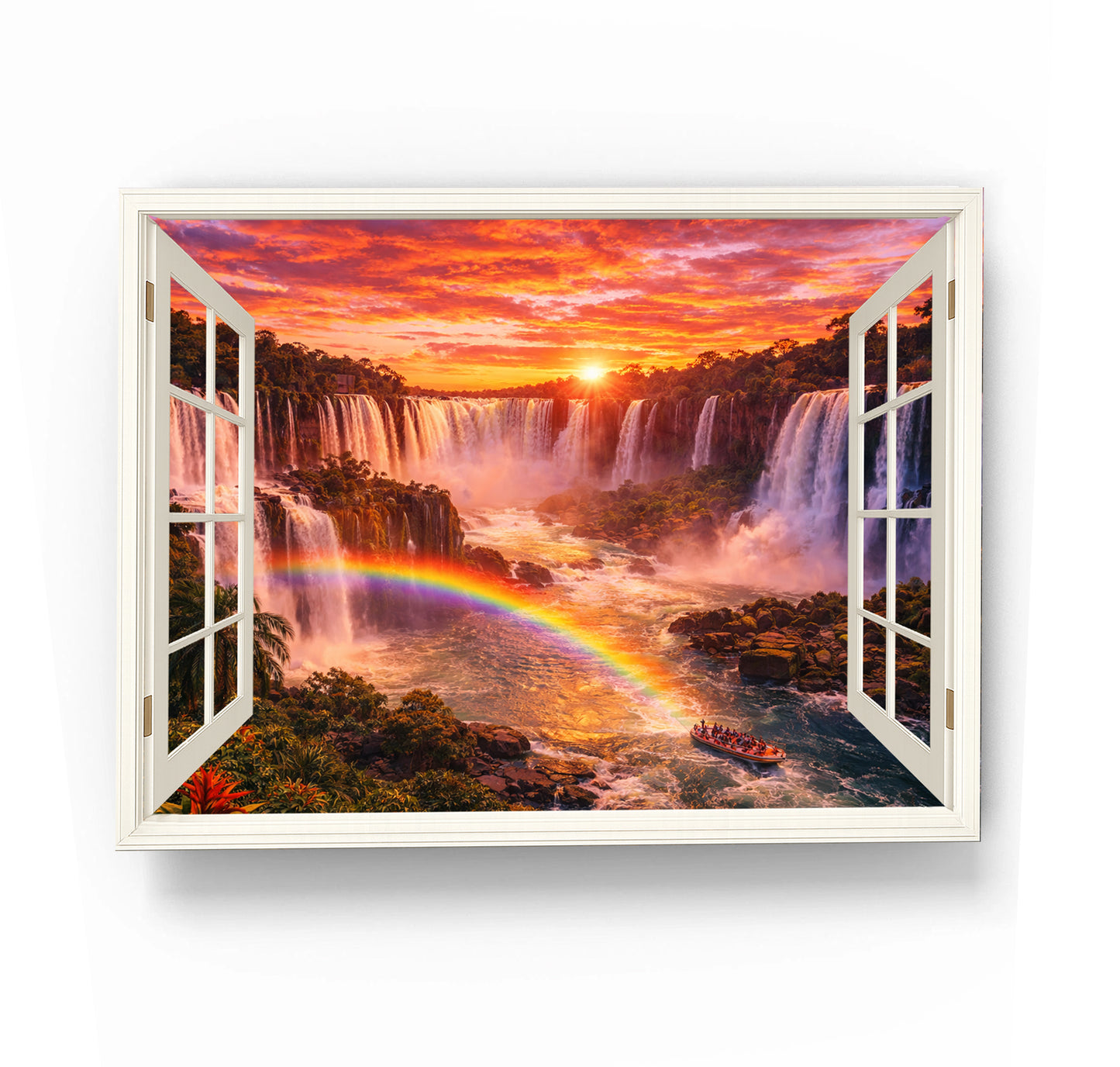 Iguazu Falls Sunset Window