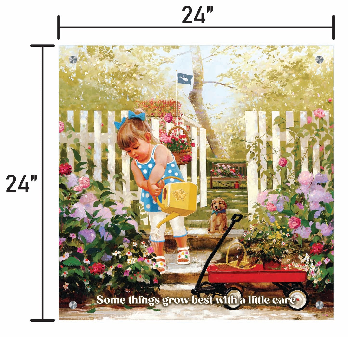 Little Nantucket Gardener w/ Quote