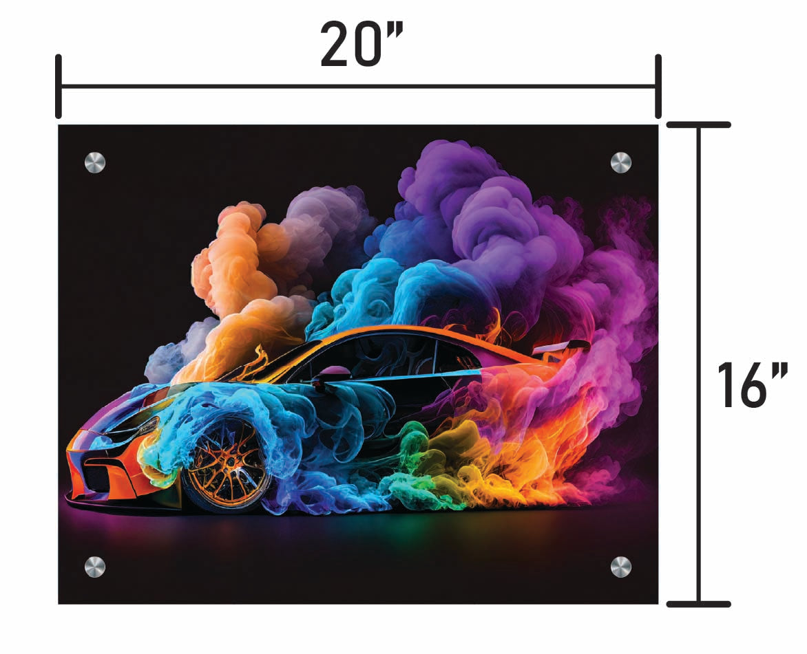 Colorful Smoke Car