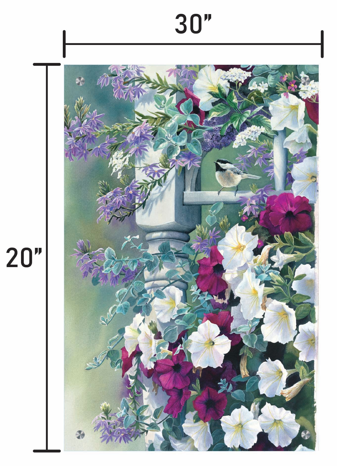 Vintage Garden-Chickadee