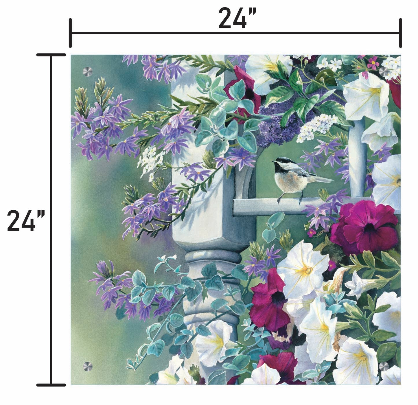 Vintage Garden-Chickadee
