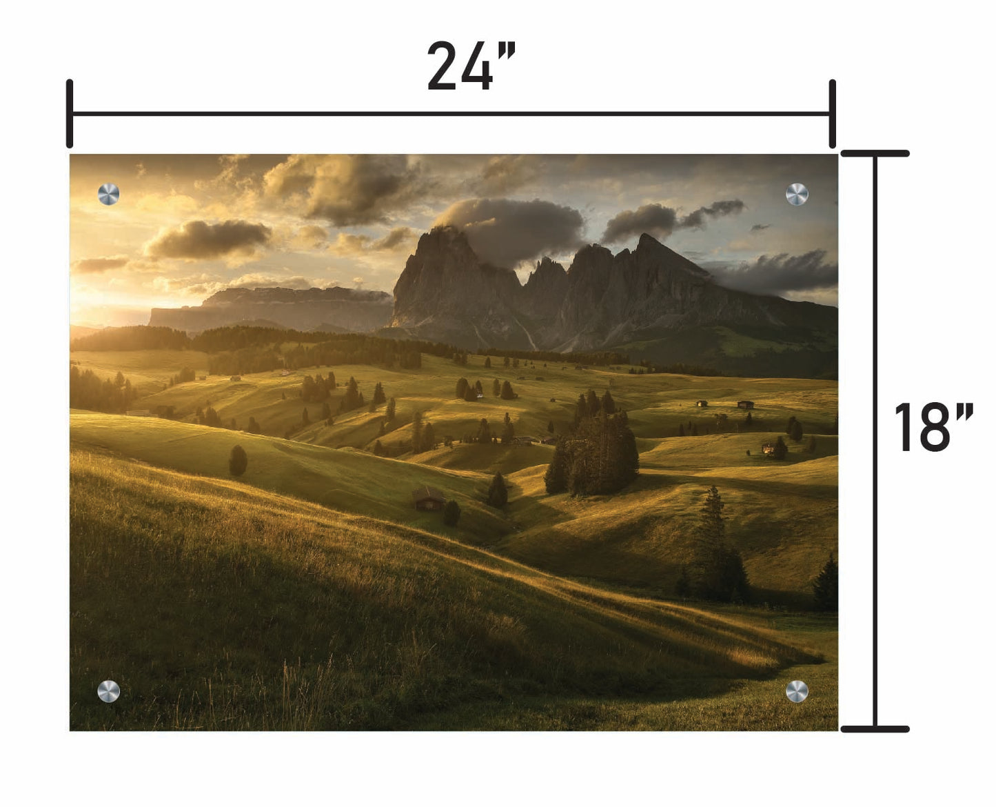 Evening over Sassolungo