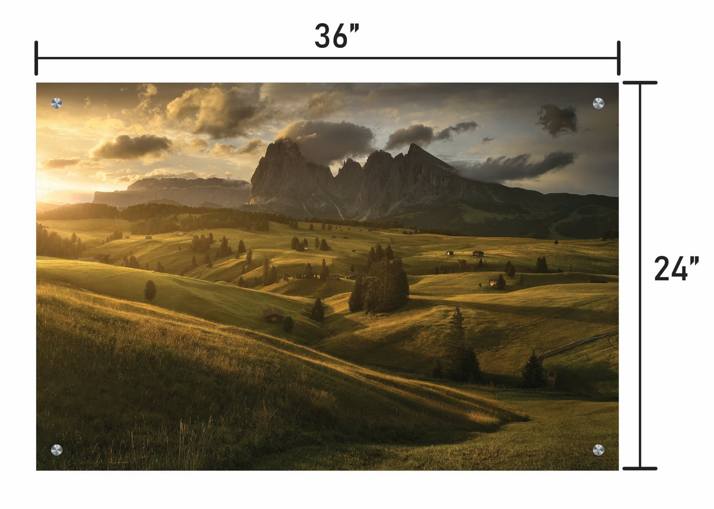 Evening over Sassolungo