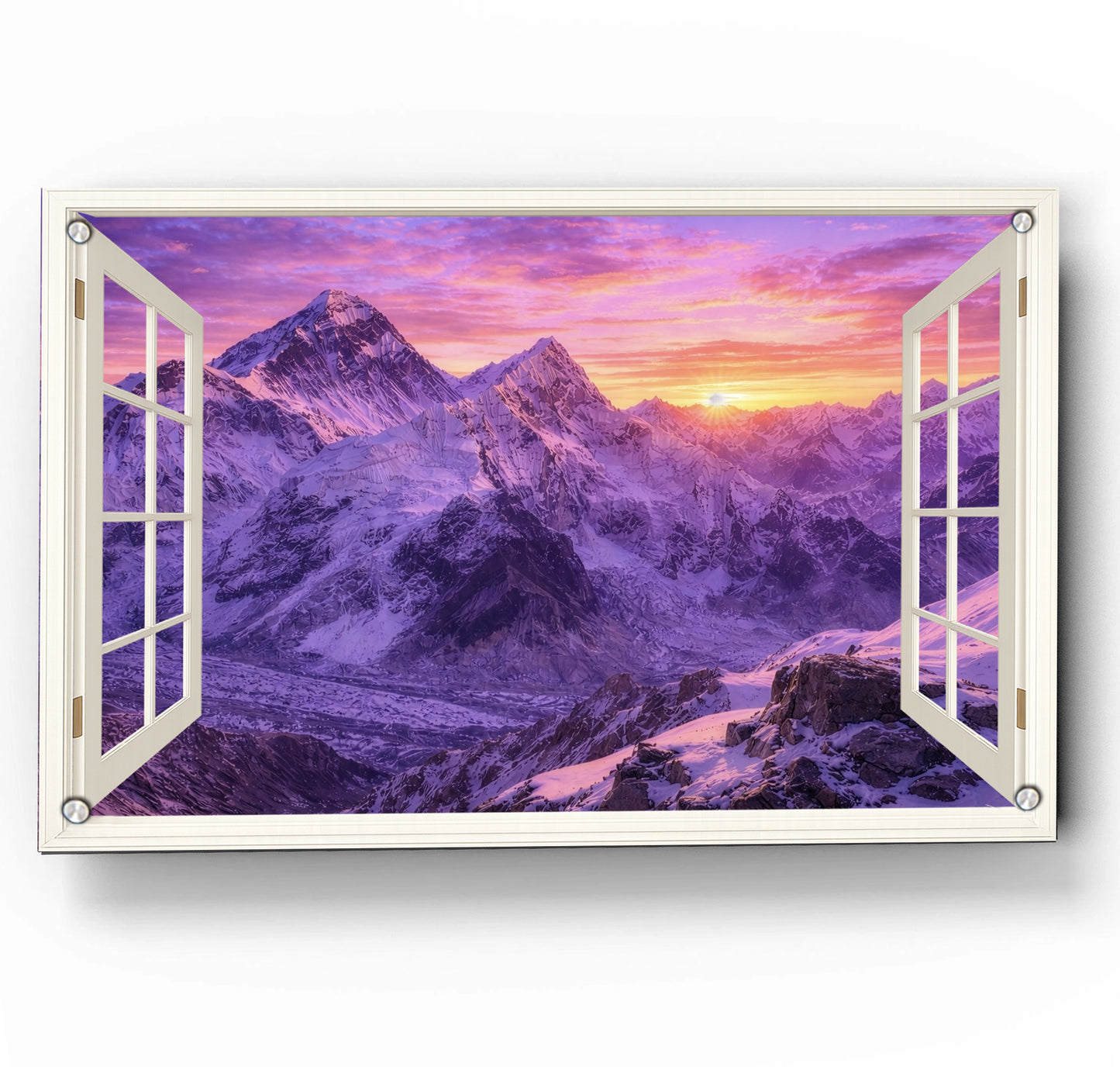 Everest Sunset- Open Hinged