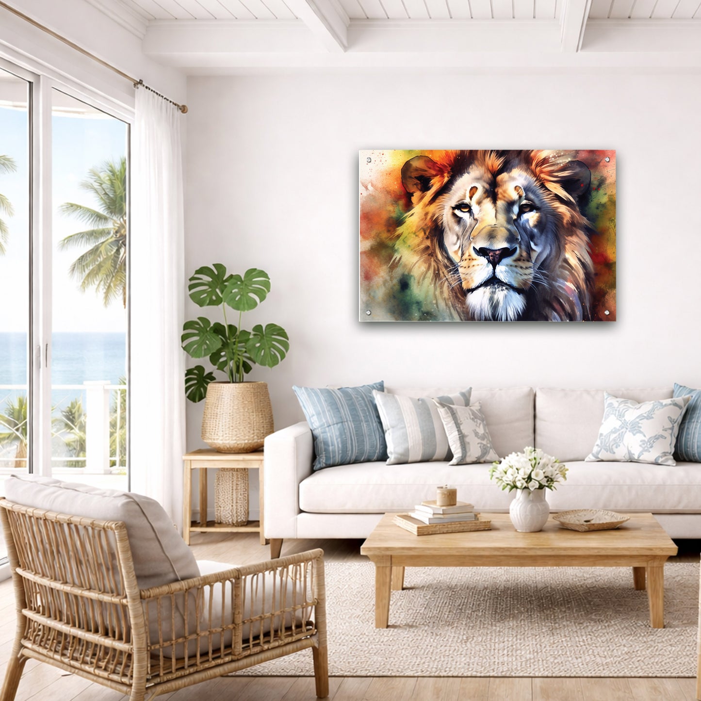 Lion Water Color
