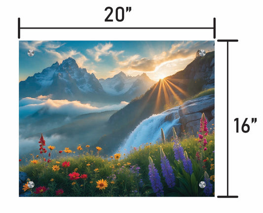 Flowers and Mountains