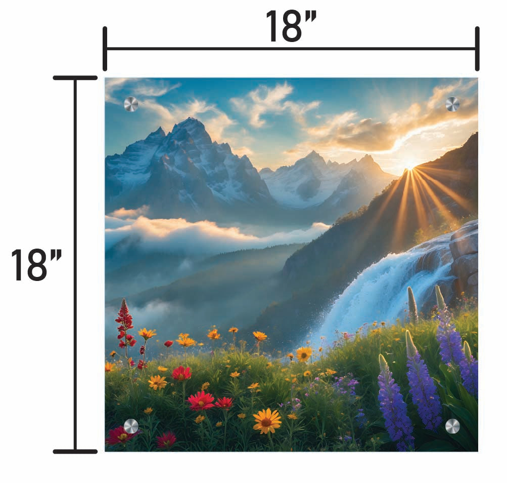 Flowers and Mountains