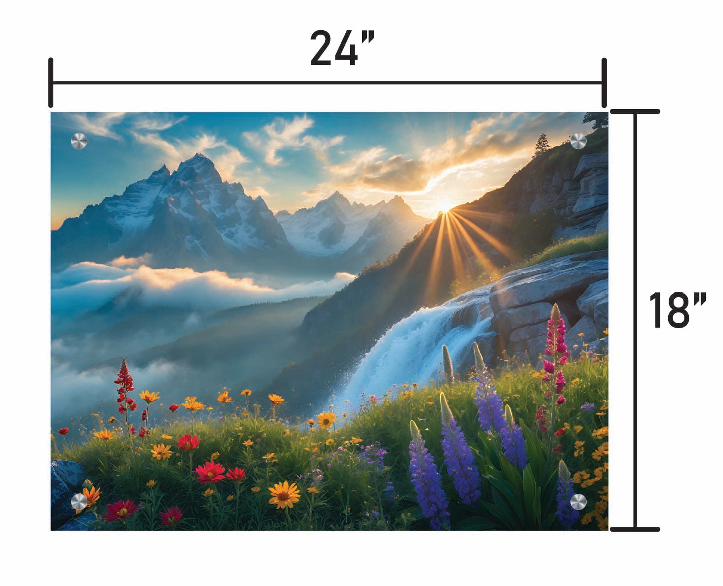 Flowers and Mountains