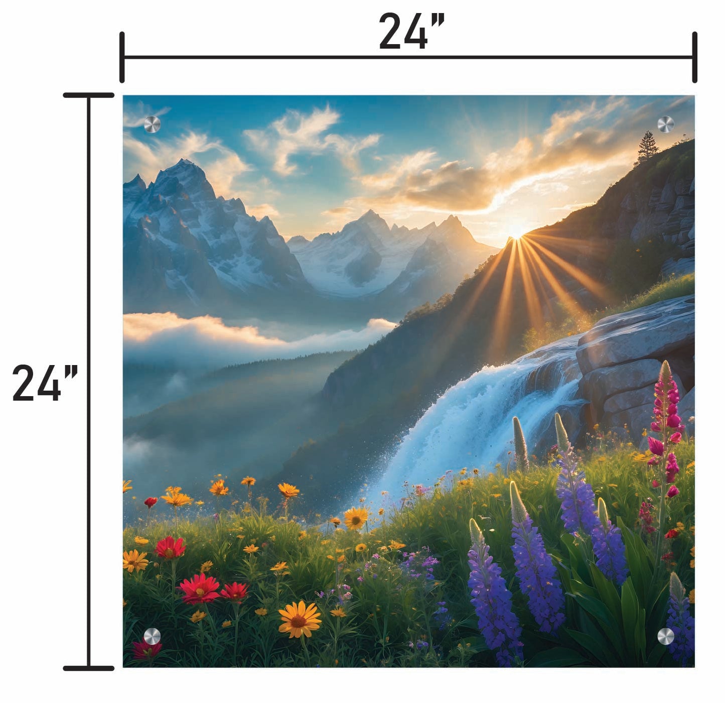 Flowers and Mountains