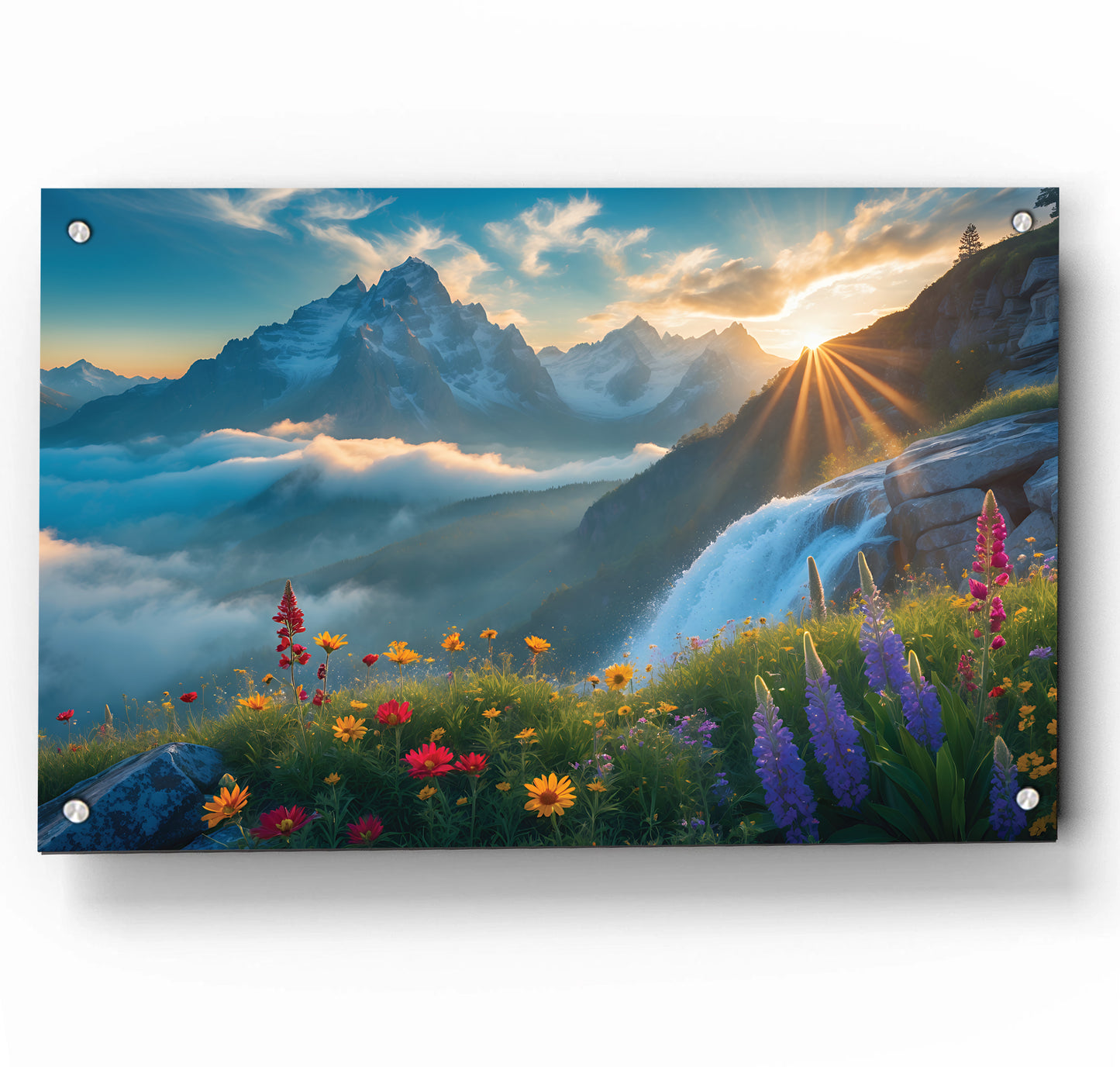 Flowers and Mountains
