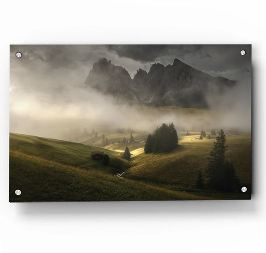Fog Lifting on Alpe di Siusi
