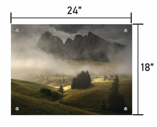 Fog Lifting on Alpe di Siusi