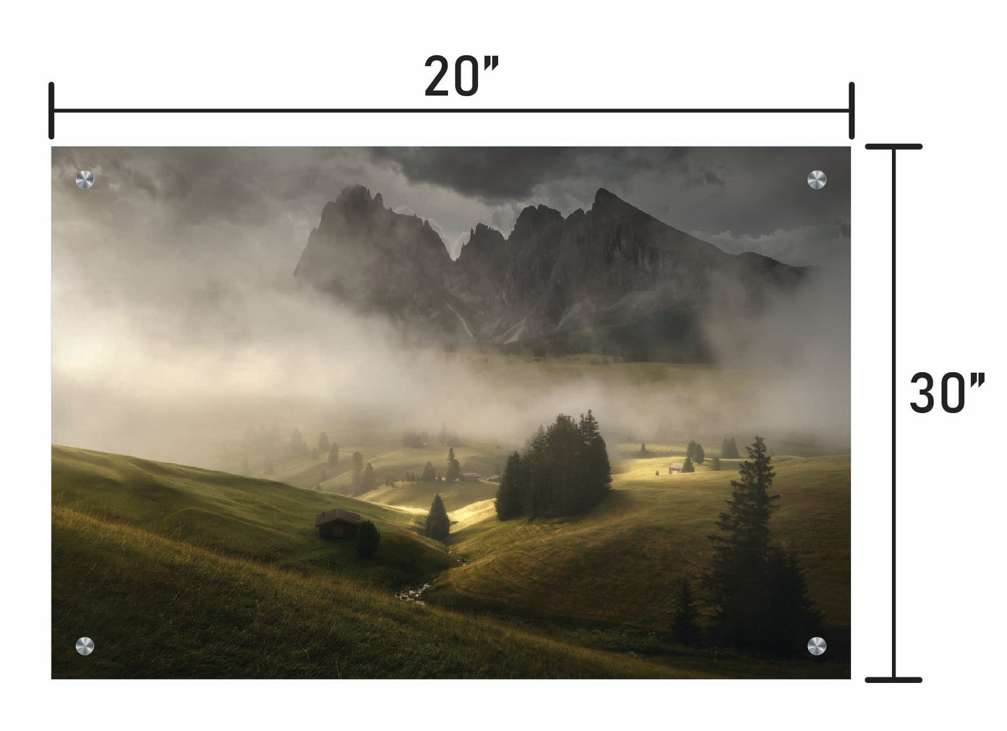 Fog Lifting on Alpe di Siusi