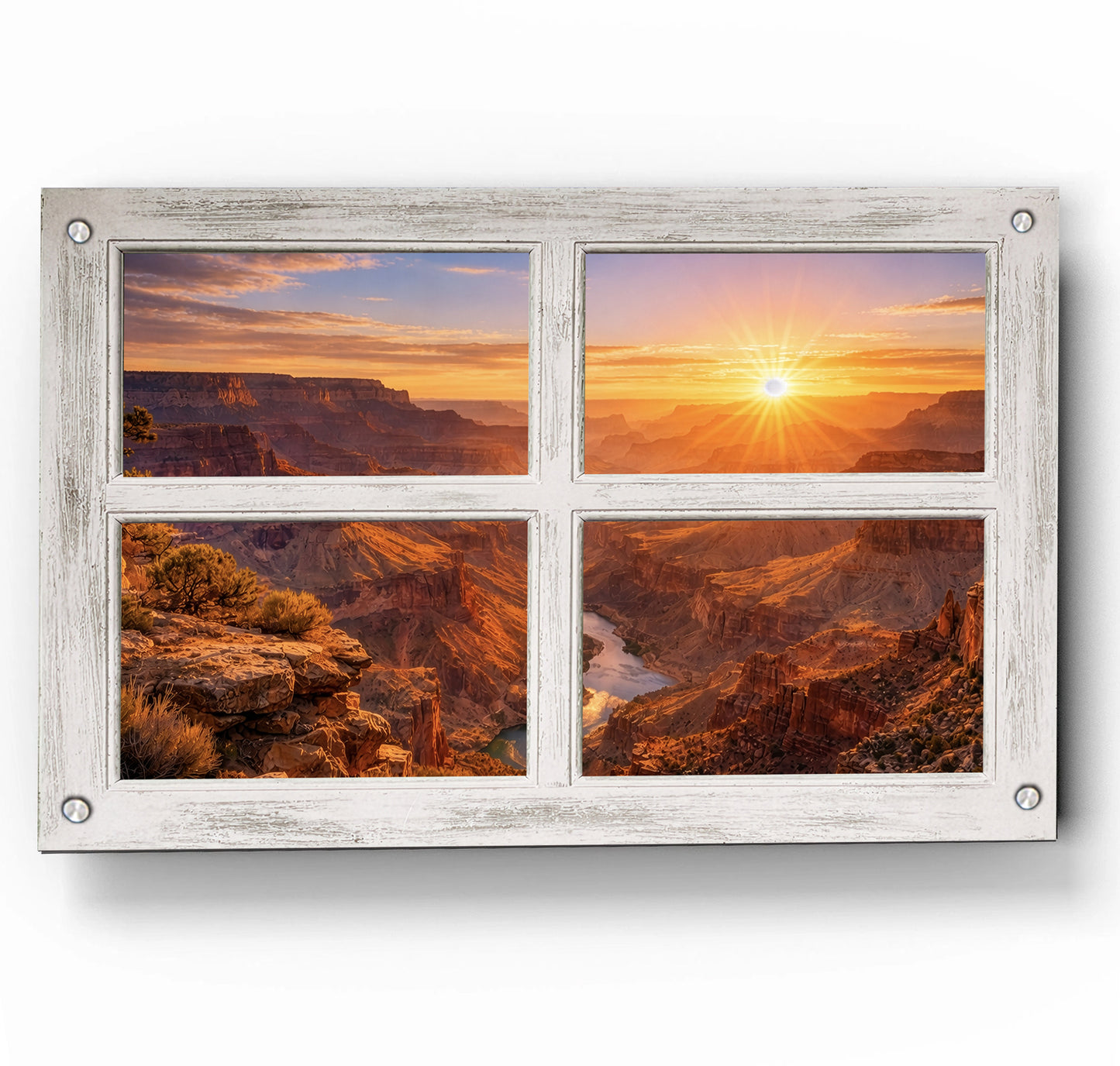 Gran Canyon Morning - Four Panel Window