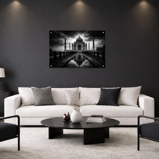 B&W Tah Mahal