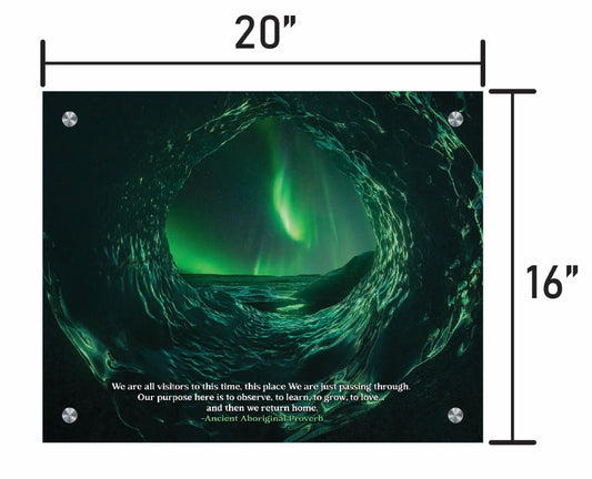 Heart of the Aurora  w/ Quote