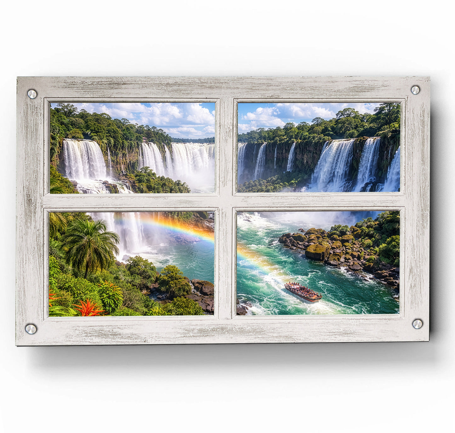 Iguazu Falls Firefly - Four Panel Window
