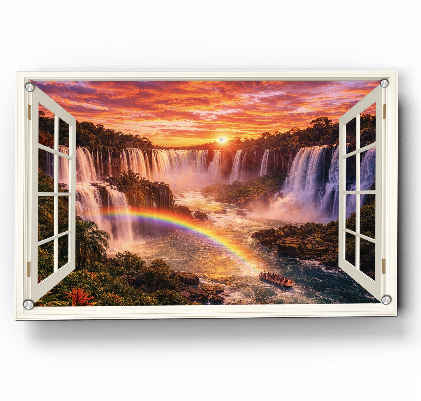 Iguazu Falls Sunset- Open Hinged