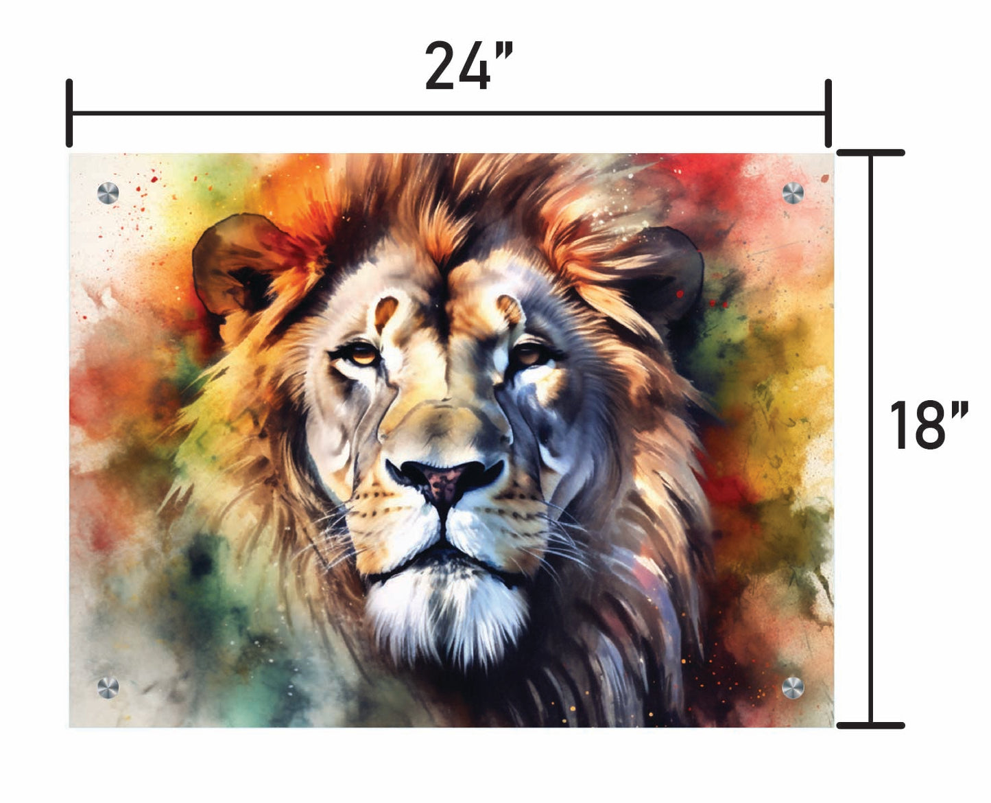 Lion Water Color