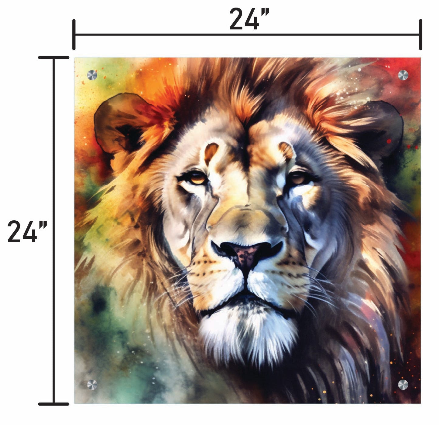 Lion Water Color
