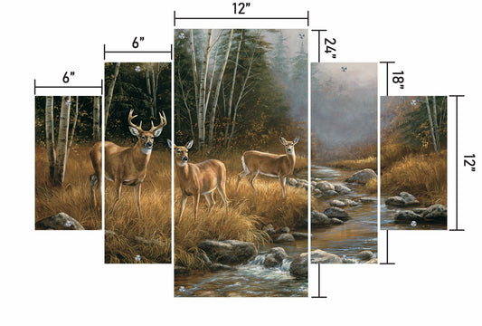 October Mist-Whitetail Deer