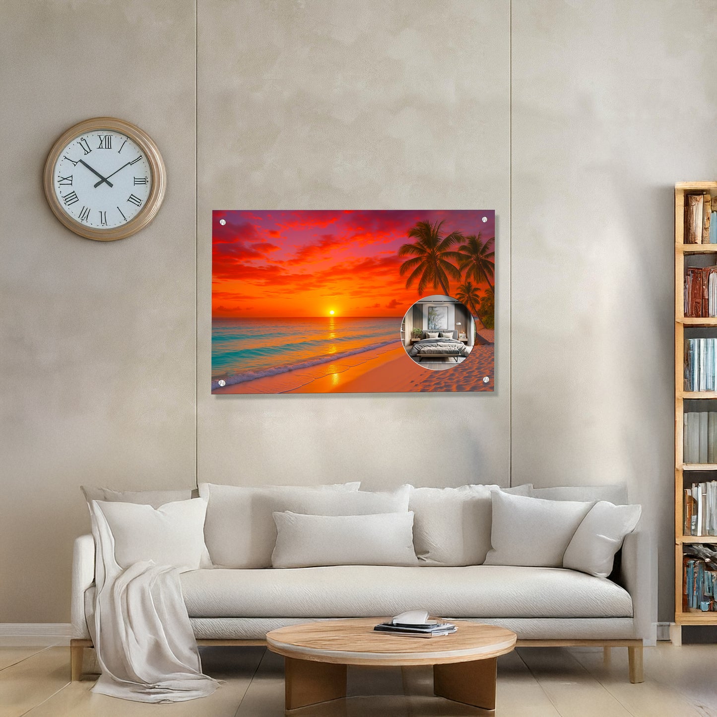 Sea Sunset w/ Mirror