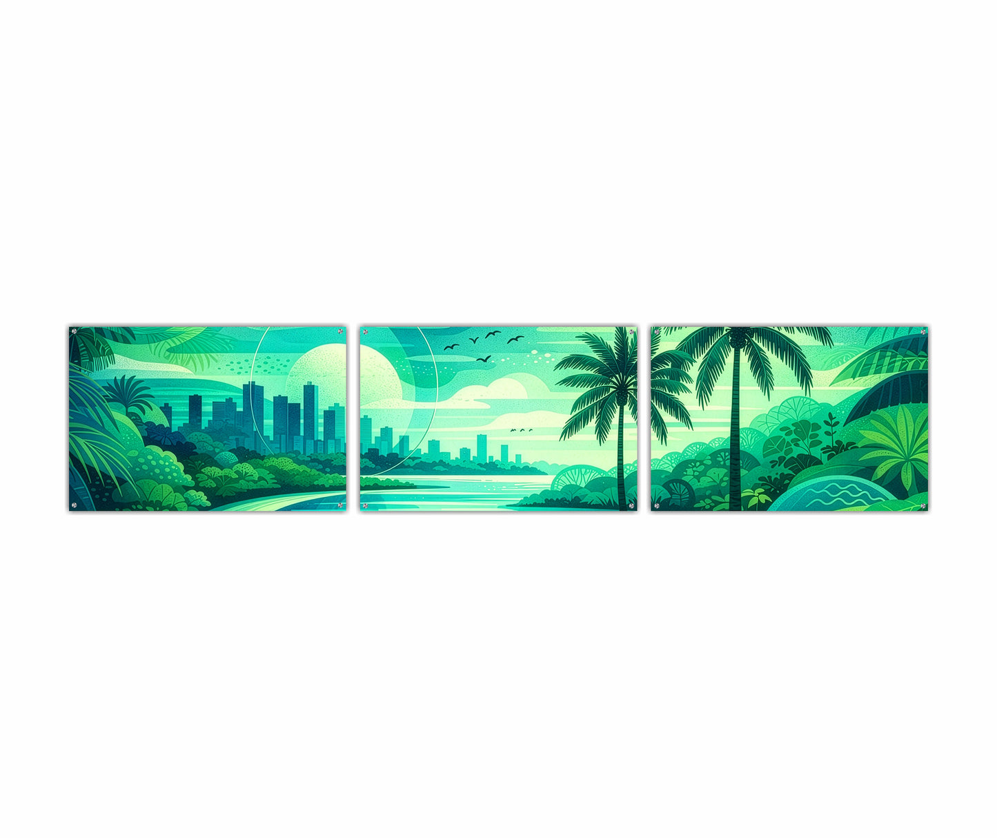 Green Panorama Tile Horizontal