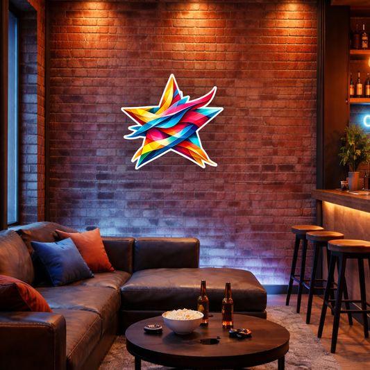 Colorful Star Sculpture