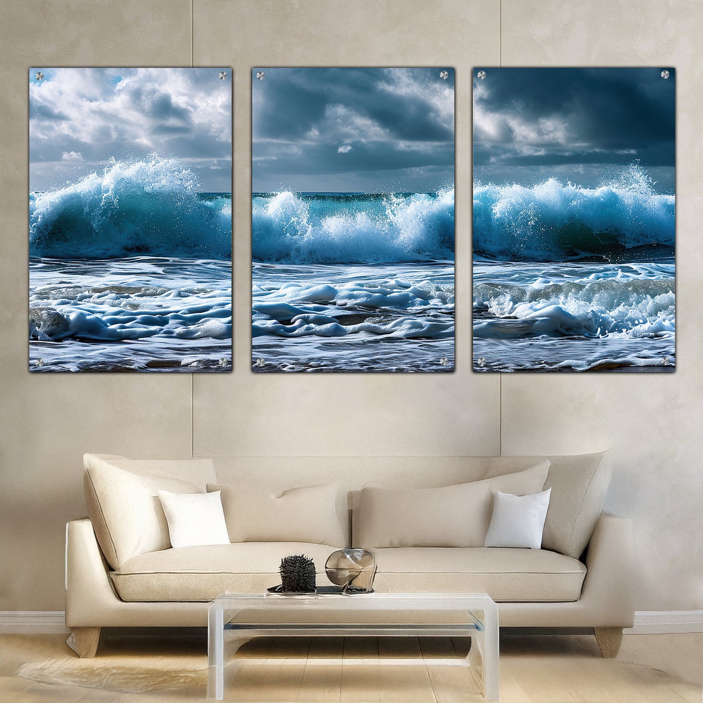 Sea and Waves Tiled