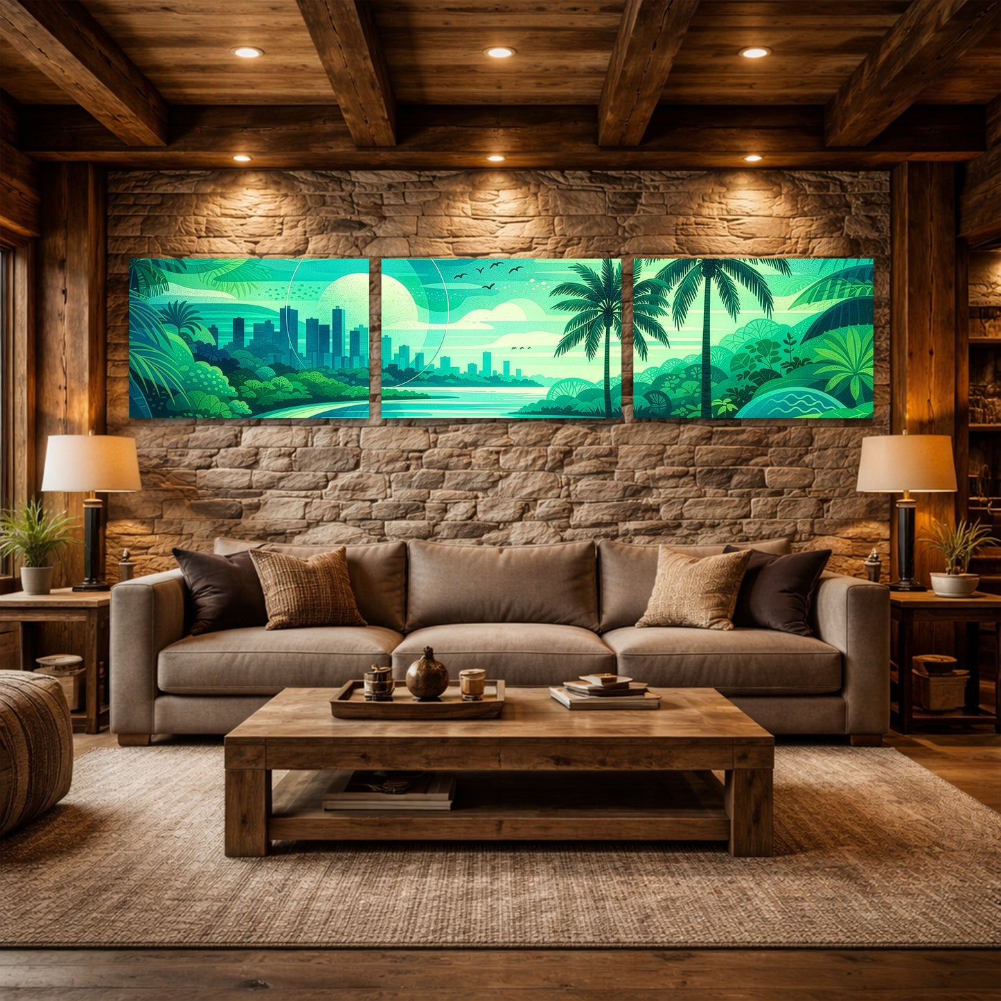 Green Panorama Tile Horizontal