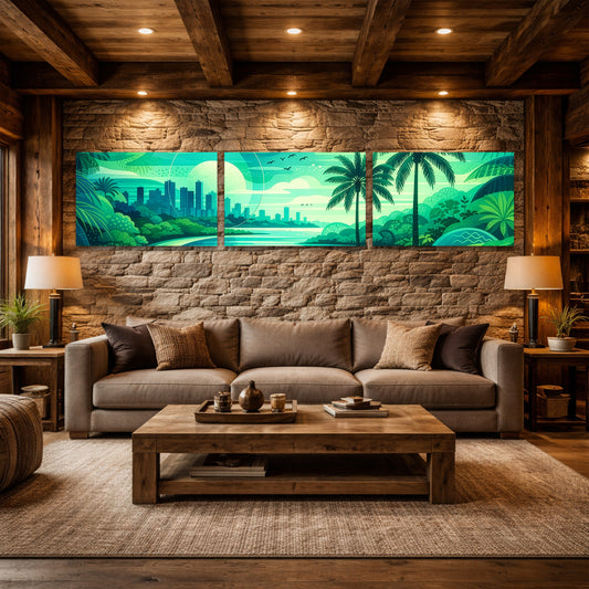 Green Panorama Tile Horizontal