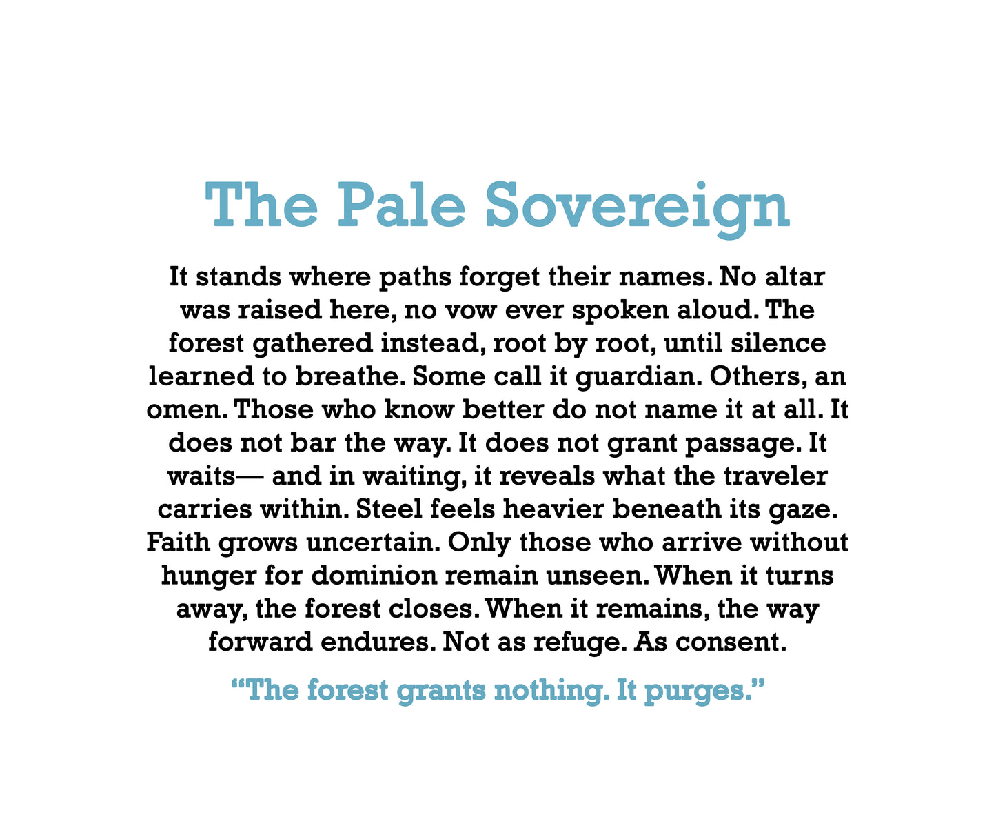 The Pale Sovereign